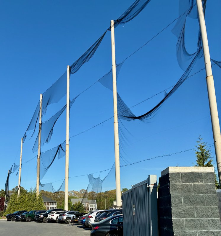 The Feb. 23 winter storm that caused significant tree damage in the Cape Region also heavily damaged the driving range complex at Kings Creek Country Club in Rehoboth. Repairs are underway and expected to be completed in May.